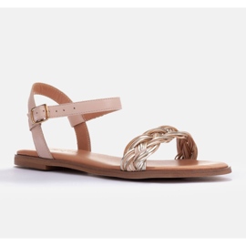 Marco Shoes Sandali piatti beige 1