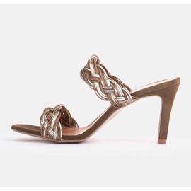 Marco Shoes Sandali con cinturini intrecciati verde 2