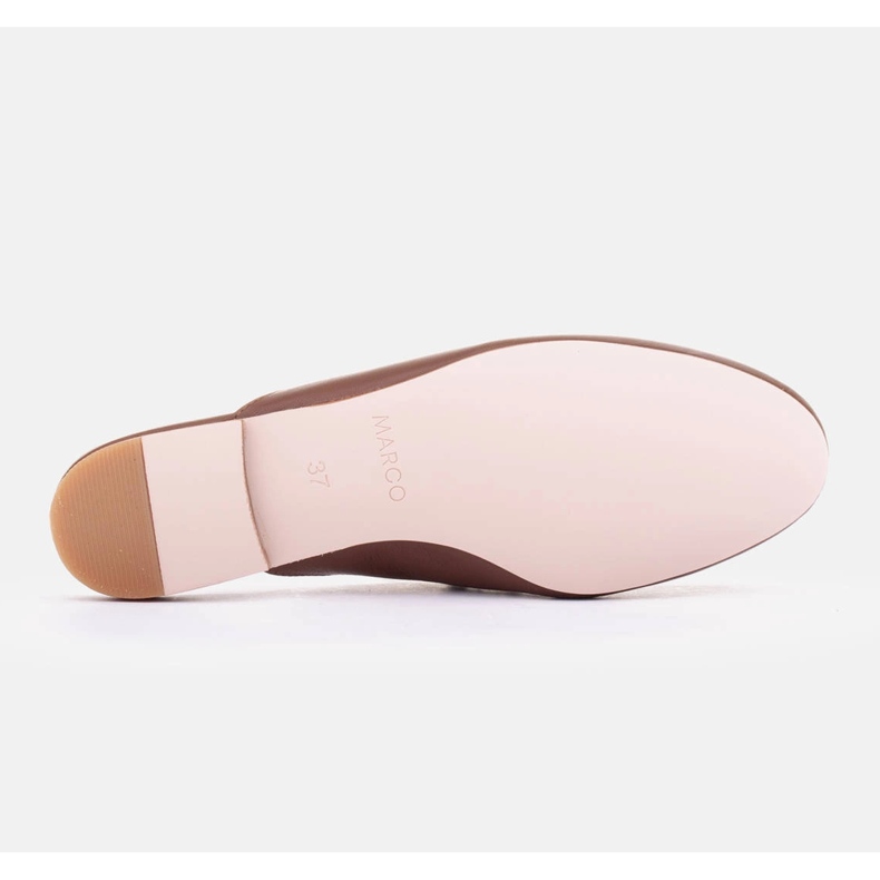 Marco Shoes Pantofole con decorazione marrone 2
