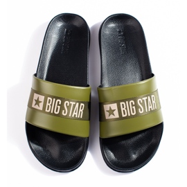 Ciabatte da uomo Green Big Star LL174458 verde 2