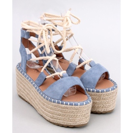 Espadrillas con zeppa Marge L.BLUE 1