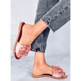 Prima Pantofole fiore rosa 2