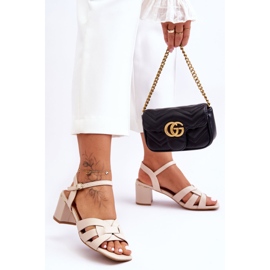 Sandali classici Tacchi alti nebbiosi beige 1