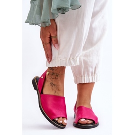 Lemar Sandali slip-on in pelle Alivia fucsia rosa 1
