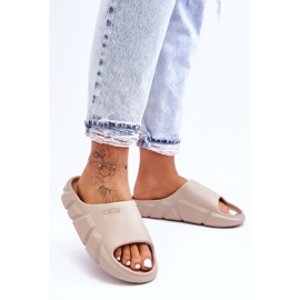 Pantofole da donna in schiuma leggera Big Star LL274593 Beige 1