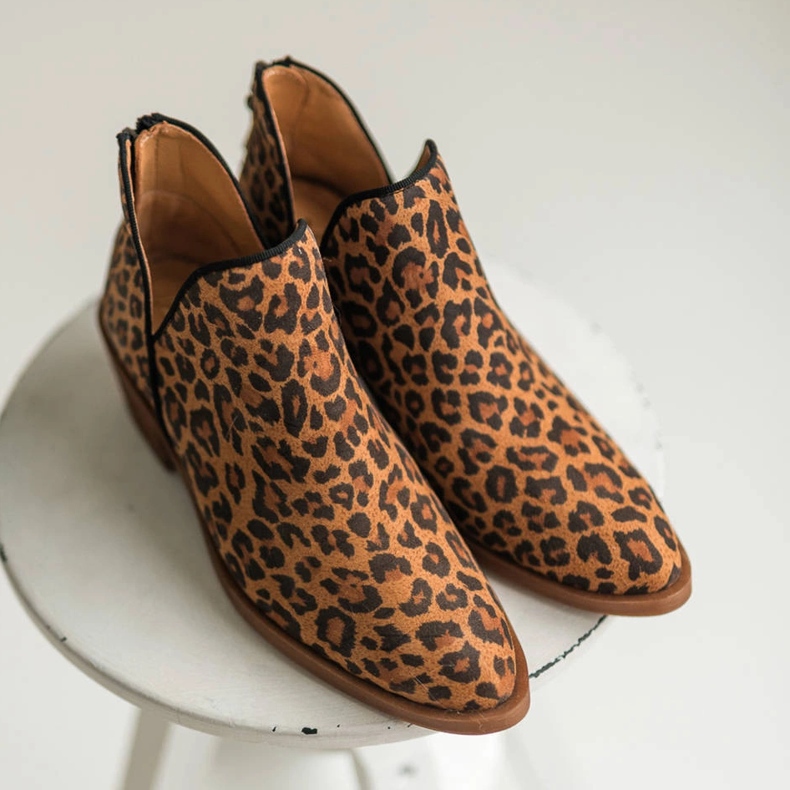 Marco Shoes Stivali in vera pelle con taglio a V 1954B-634-1 marrone 2