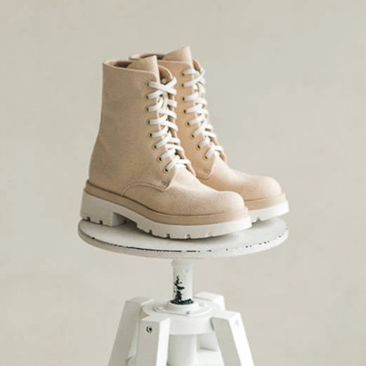 Marco Shoes Stivaletti primaverili in cotone 2090B-1265-4 beige 2