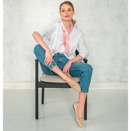 Marco Shoes Mocassini decorati beige 2