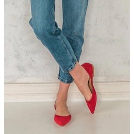 Marco Shoes Ballerine con tacco rosso 2
