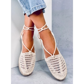 Espadrillas stringate Yaweh Beige da donna 1