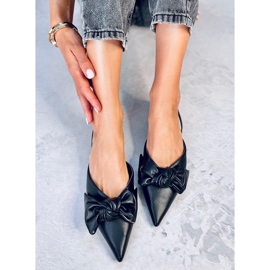 Ballerine tacco aperto Loon Black nero 1