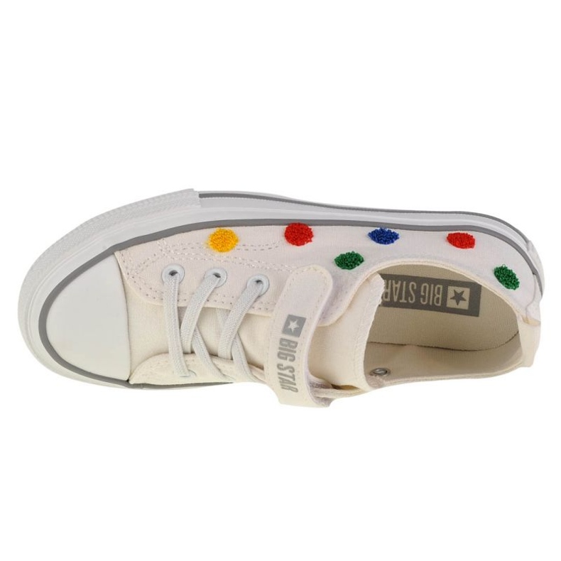 Sneakers Per Bambini Con Velcro Big Star JJ374053 Bianche bianca 5