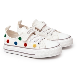 Sneakers Per Bambini Con Velcro Big Star JJ374053 Bianche bianco 1