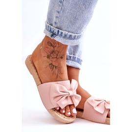 Fashion Pantofole da donna alla moda con fiocco rosa Estera 2