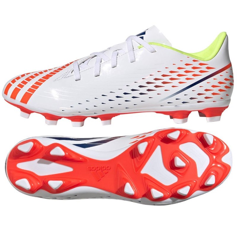Scarpe da calcio Adidas Predator Edge.4 FxG M GW0989 bianca bianca 3