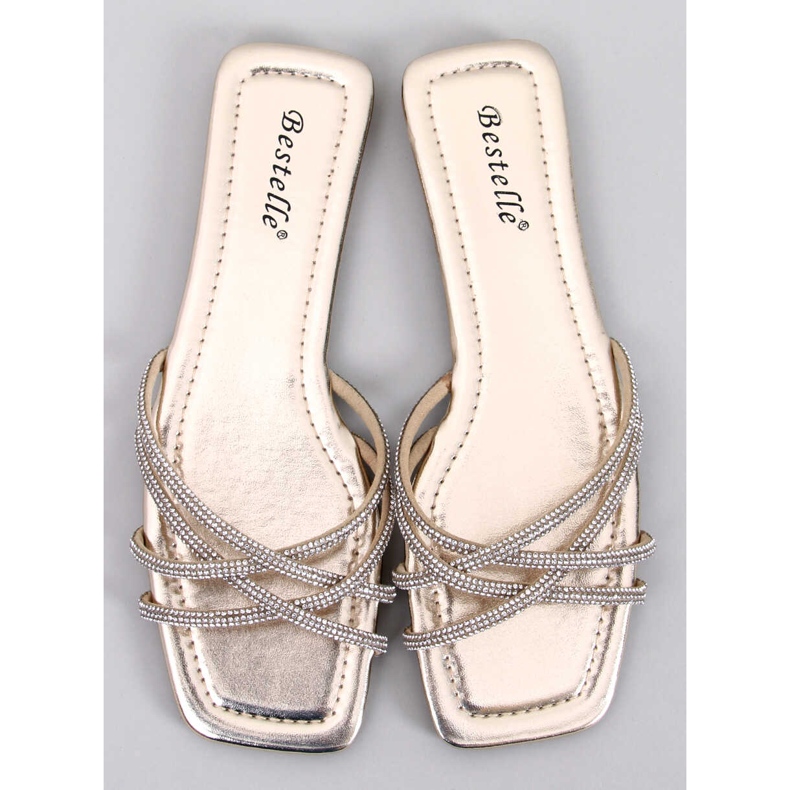 Pantofole Rexha Gold Zirconia d'oro 1