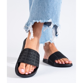 Pantofole nere da donna LL274A147 Big Star nero 1