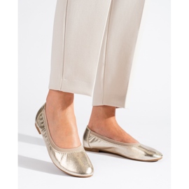 Ballerine dorate da donna Shelovet d'oro 1