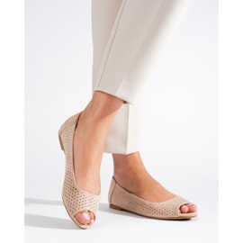 Ballerine traforate beige da donna Shelovet 1