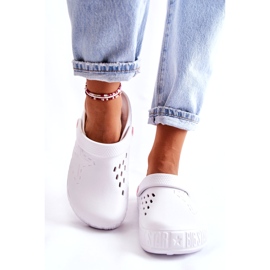 Ciabatte leggere da donna Kroks Big Star II275003 bianche bianca 2