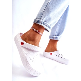 Ciabatte leggere da donna Kroks Big Star II275003 bianche bianca 4