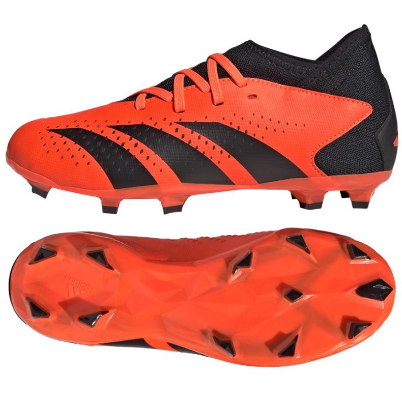 Scarpe da calcio Adidas Predator Accuracy.3 Fg Jr GW4608 arancia arance e rosse 1