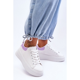 Scarpe sportive classiche da donna White-Viola Night Trip bianco 1