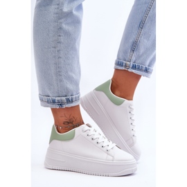 Scarpe Sportive Classiche da Donna White-Green Night Trip bianco 1