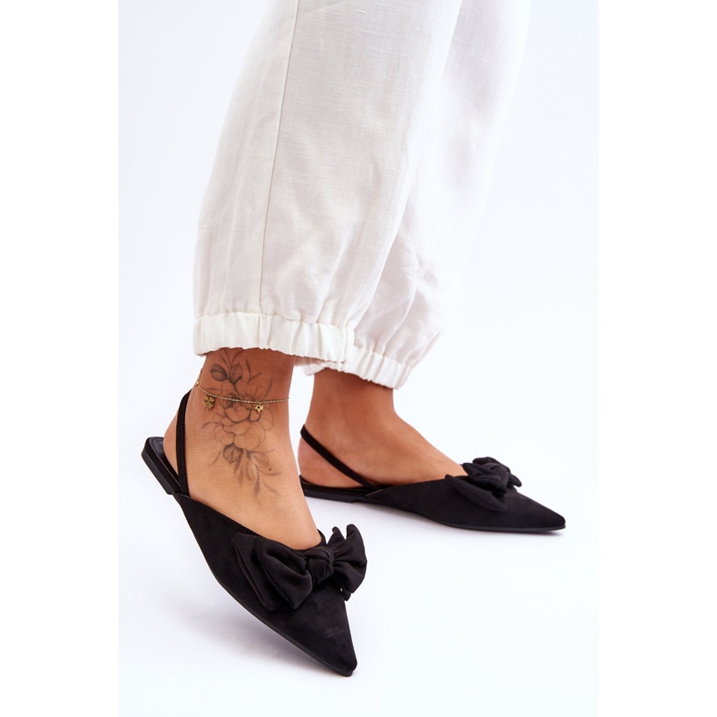 Ballerine Slip-On Con Fiocco Donna Nere Nadine nero 1