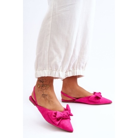 Ballerine Slip-On Donna Con Fiocco Fucsia Nadine rosa 1
