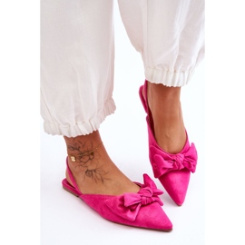 Ballerine Slip-On Donna Con Fiocco Fucsia Nadine rosa 2