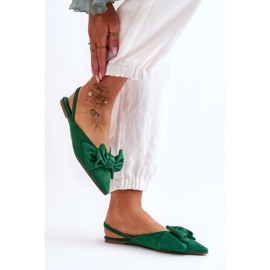 Ballerine Slip-On Con Fiocco Donna Verde Nadine 2