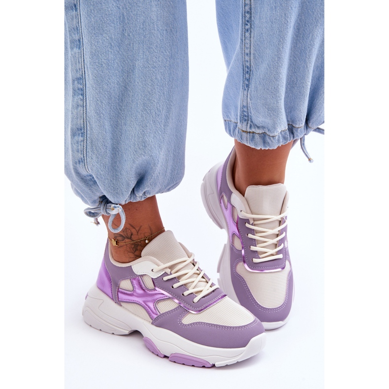 PS1 Sneakers stringate viola Cortes da donna 1