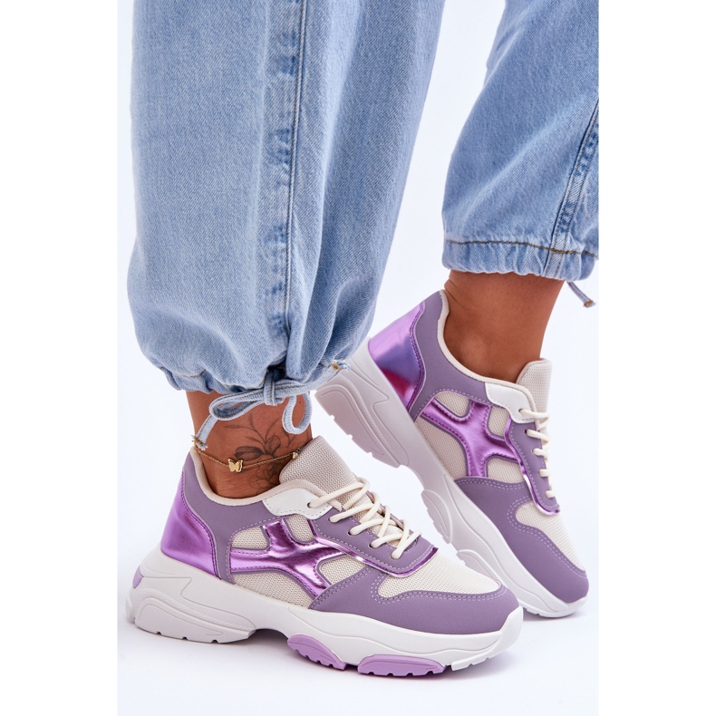 PS1 Sneakers stringate viola Cortes da donna 2