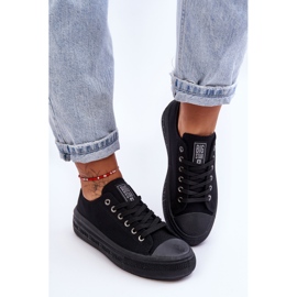 Sneakers con piattaforma da donna Big Star LL274A176 nere nero 1