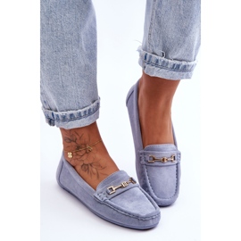 Mocassini Classici In Pelle Scamosciata Da Donna Blu Corinell 1
