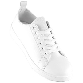 News Scarpe sportive sneakers realizzate in pelle ecologica bianca Novità 23SP02-5786 bianco 1