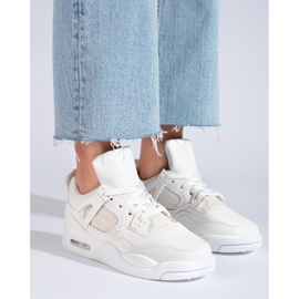 Sneakers bianche con suola spessa di Shelovet bianca 1