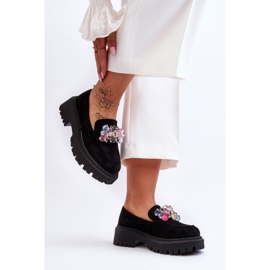 PS1 Mocassini Donna Crystal Neri Avril nero 1