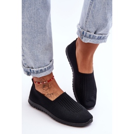 PE1 Sneakers Slip-On da donna nere Lento nero 2