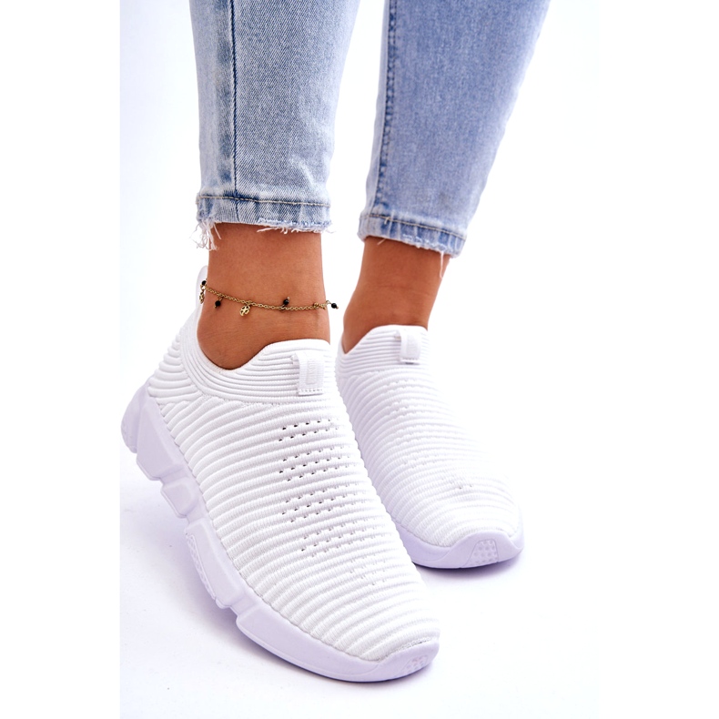 Scarpe Sportive Donna Slip-on Big Star DD274460 Bianco 4