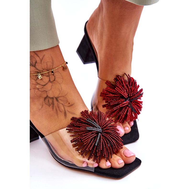Teli alti trasparenti da donna S.Barski KV-AP658-1 Black nero 5