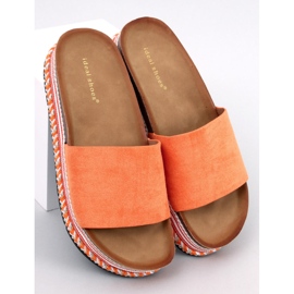 Pantofole con suola decorata di Demou Orange arancia 1