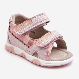News Comodi sandali con velcro per bambini Pink Alaska rosa 1