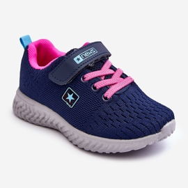 NEWS Scarpe Sportive da Bambino Con Velcro Blu Navy Brego 1