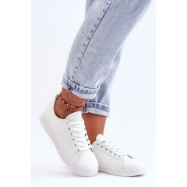 PE1 Sneakers classiche in pelle da donna bianche illimitate bianca 1