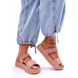 Pantofole vegane in velcro ZAXY HH285284 rosa 1