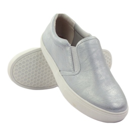American Club Sneakers sportive con inserto in pelle 16541 grigio 3