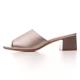 Sandali da donna platino Sergio Leone con elastico KL317 d'argento 2