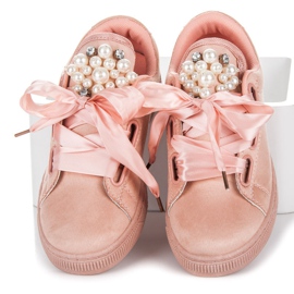 Scarpe Sportive Con Perle rosa 1